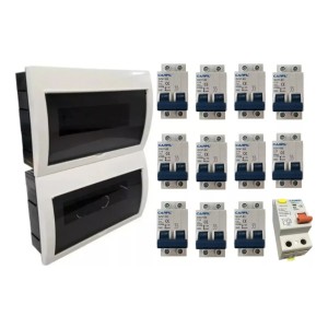 Pack Tablero Completo 24 Mod+ 11 Térmicas + 1 Diferencial Ln