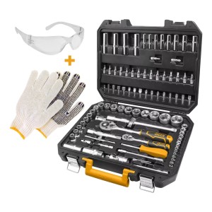 Juego Dados Tubo Ingco 94 Pcs 1/2 Y 1/4 Crique - Lnf