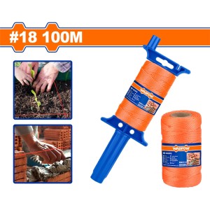 Enrollador + Hilo Naranja Albañil X 100m Wadfow Wrz3318