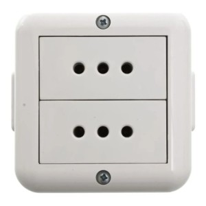 Caja Exterior Reggio Molveno 2 Toma Corriente Blanco
