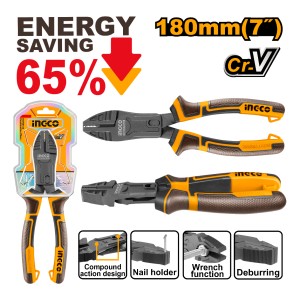 Pinza 7 Multi Uso Energy Saving 65% Ingco Hccp58180