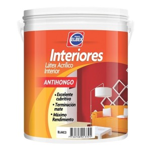 Pintura Interior Elbex 20l Latex Superlavable Antihongos