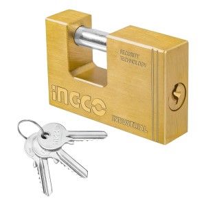 Candado Seguridad Industrial 80mm Ingco Bronce Dbbpl0802