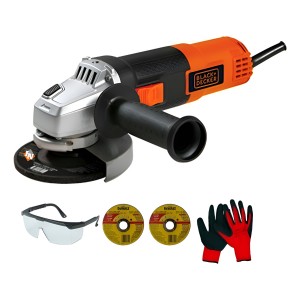 Amoladora Angular 41/2 Black&decker 800w+ Lentes Guantes