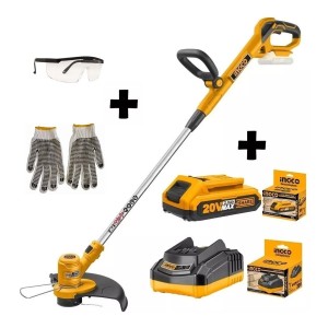 Bordeadora Ingco A Bat Cgtli2001 + Bat 20v + Cargador + Reg