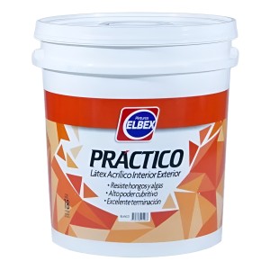 Pintura Interior Exterior Elbex Acrilica Lavable 18l