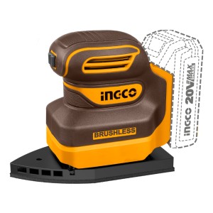 Lijadora Orbital Delta 20v + Lija S/bat/carg Ingco Cpsli2024