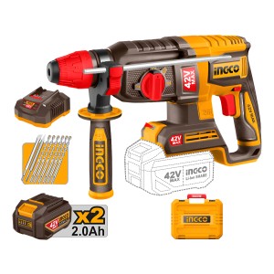 Rotomartillo 42v S/carbon Sds Plus 2.5j Valija Ingco Crhli42