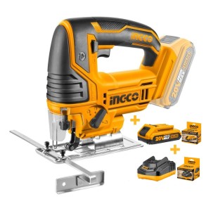 Sierra Caladora + Bateria + Carg 20v Litio 5 Hojas Ingco