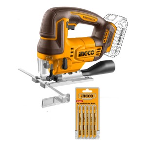 Sierra Caladora + Set 5 Hojas Sierra Ingco Cjsli1008