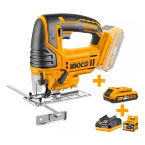 Sierra Caladora A Bateria 20v Ingco Bateria+ Cargador