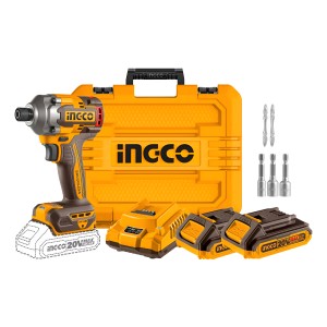 Llave De Impacto Ingco Cirli2028 20v Con Accesorios - L N F