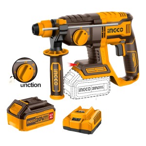 Rotomartillo Carg + Bateria 20v 4 Funciones Ingco Crhli20208