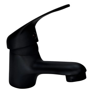 Canilla Monocomando Baño Lavatorio Bacha Negro