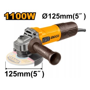 Amoladora Angular 125mm 1100w Ingco Ag110028