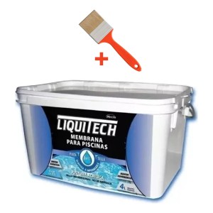 Membrana Liquida Para Piscinas 4l Azul Caribe Liquitech