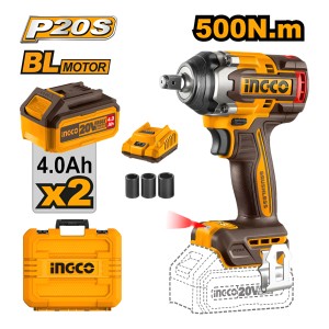 Llave De Impacto 500nm Con 2 Bat Car Ciwli2050 Ingco - L N F