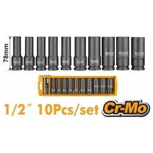 Juego 10 Dados 1/2 Impacto Profundos Ingco Hkissd12102l