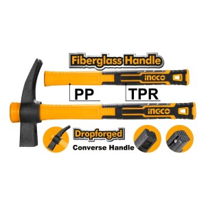 Martillo Uña Tipo Frances 700g Mango Inverso Hihh80700 Ingco