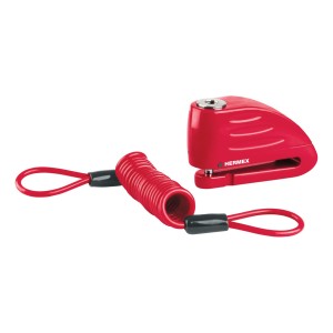 Candadotraba Disco Hermex Cb-70a De Perno Color Rojo