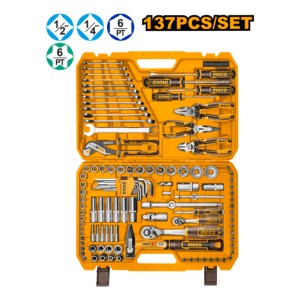 Set X137 Pcs Juego Herramientas Combinado C/llaves Ingco