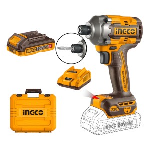 Atornillador De Impacto A Batería Ingco Cirli2023-smf Color Naranja Frecuencia 50 Hz/ 60 Hz