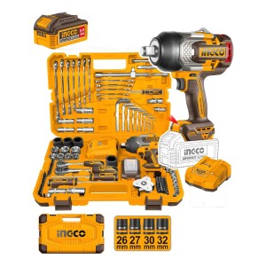 Set Llave De Impacto 1350nm + Accesorio Hkthp31261 Ingco