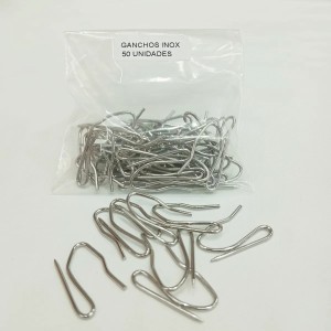 Ganchos Anodizados Para Cortinas De Riel - Pack X 50