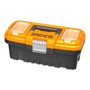 Caja Valija Herramientas 14 Broche Metalico Ingco Pbx1402 Color Negro
