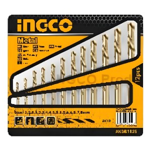 Ff Set 12 Mechas Taladro Metal 2-8mm Blister Ingco Akdb1125