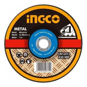 Disco Abrasivo Desbaste Metal 7 X 6mm Ingco Mgd601801 -smf Color Gris