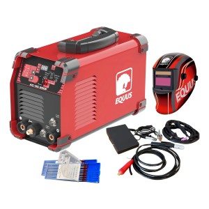 Soldadora Ac-dc Con Pedal 200a Equus Para Aluminio -sc- Color Rojo Frecuencia 50