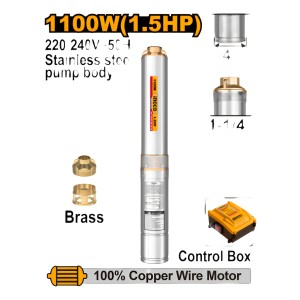 Bomba Sumergible Tubo 1100w 1.5hp Pozo Semisurgente Ingco