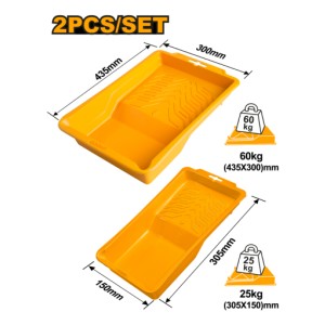 Set X2pcs Bandeja Para Pintar Ingco Chptt435105
