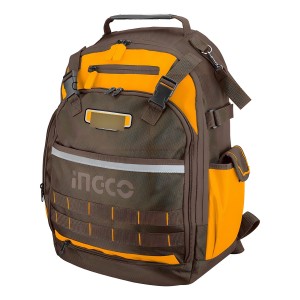 Mochila Para Herramientas Reforzada Ingco Hbp01028 Color Mar Marrón
