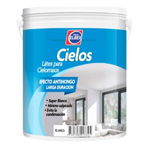 Cielo Raso Antihongos Blanco 20lts Elbex H Y T Acabado Mate