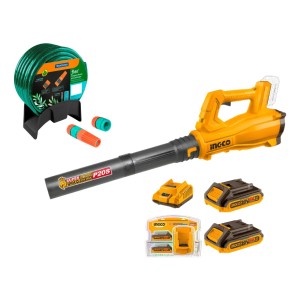 Sopladora 20v Con 2 Bateria Y Cargador Ingco Cabli203235