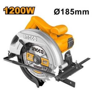 Sierra Circular 1200w 7 1/4 Super Select Ingco Cs18578 Color Amarillo Naranja Claro