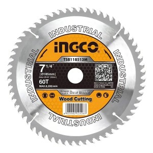 Disco Madera 7 1/4 P Sierra Circular Ingco Tsb118513 Plateado