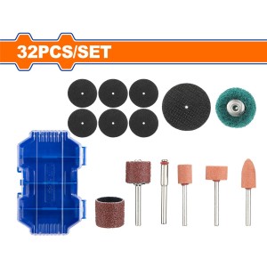 Set X 32 Pcs Accesorio Mini Torno 1/8 Wadfow Wrr5032