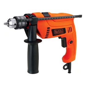 Taladro Percutor Atornillador Eléctrico De 13mm Black+decker Hd555 550w + Accesorio 50hz Naranja 50 Hz