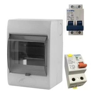 Tablero Exterior Para 4 Módulos / 2 Llaves Térmicas - Lnf