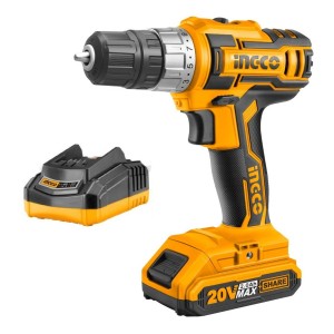 Destornillador Y Taladro 3/8, 1 Pila De 20 V, Color Amarillo Ingco, Frecuencia 60,