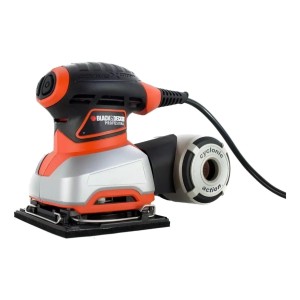Lijadora Orbital Black+decker Qs1000 Negra, Naranja, Plateado 200w Negro, Naranja, Plateado