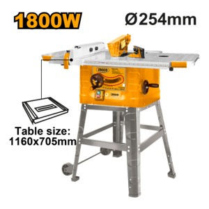 Sierra De Mesa 1800w 254mm 10 1160x705mm Ingco Ts180028