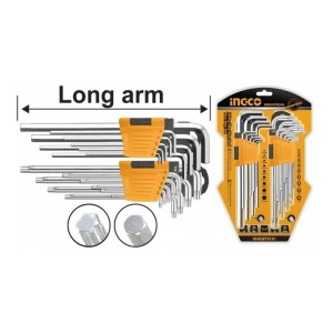 Juego Combinado 9 Llave Allen 9 Llave Torx Ingco Hhkset0181