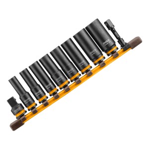 Set X10 Dados De Impacto 3/8 Cr-mo Hkissd38105l