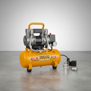 Compresor 15lt 1.5hp Libre Aceite Bajo Ruido Ingco Acs111152
