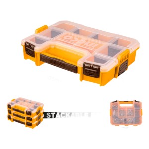 Organizador Plastico 12 Apilable Con Divisores Ingco