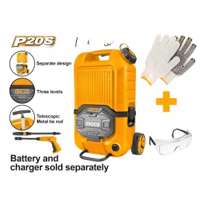 Hidrolavadora Bateria 90bar Ingco Cpwli4006 Amarillo